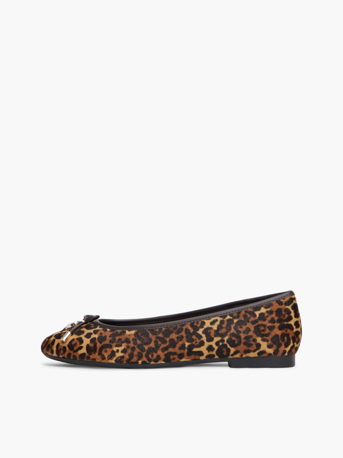 Leopard-Print Calf Hair Ballet Flat — Cheetah Print
