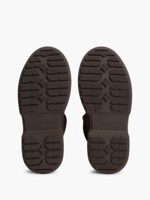 Женские ботинки Tommy Hilfiger Shearling & Suede Snow Boot, цвет: Коричневый — фото 5