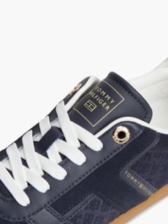 Tribeca Leather-Mix Skater Sneaker — Space Blue 6