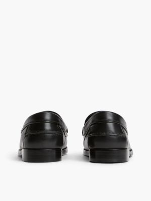 Женские туфли Tommy Hilfiger Tartan Accent Leather Penny Loafer, цвет: Чёрный — фото 4