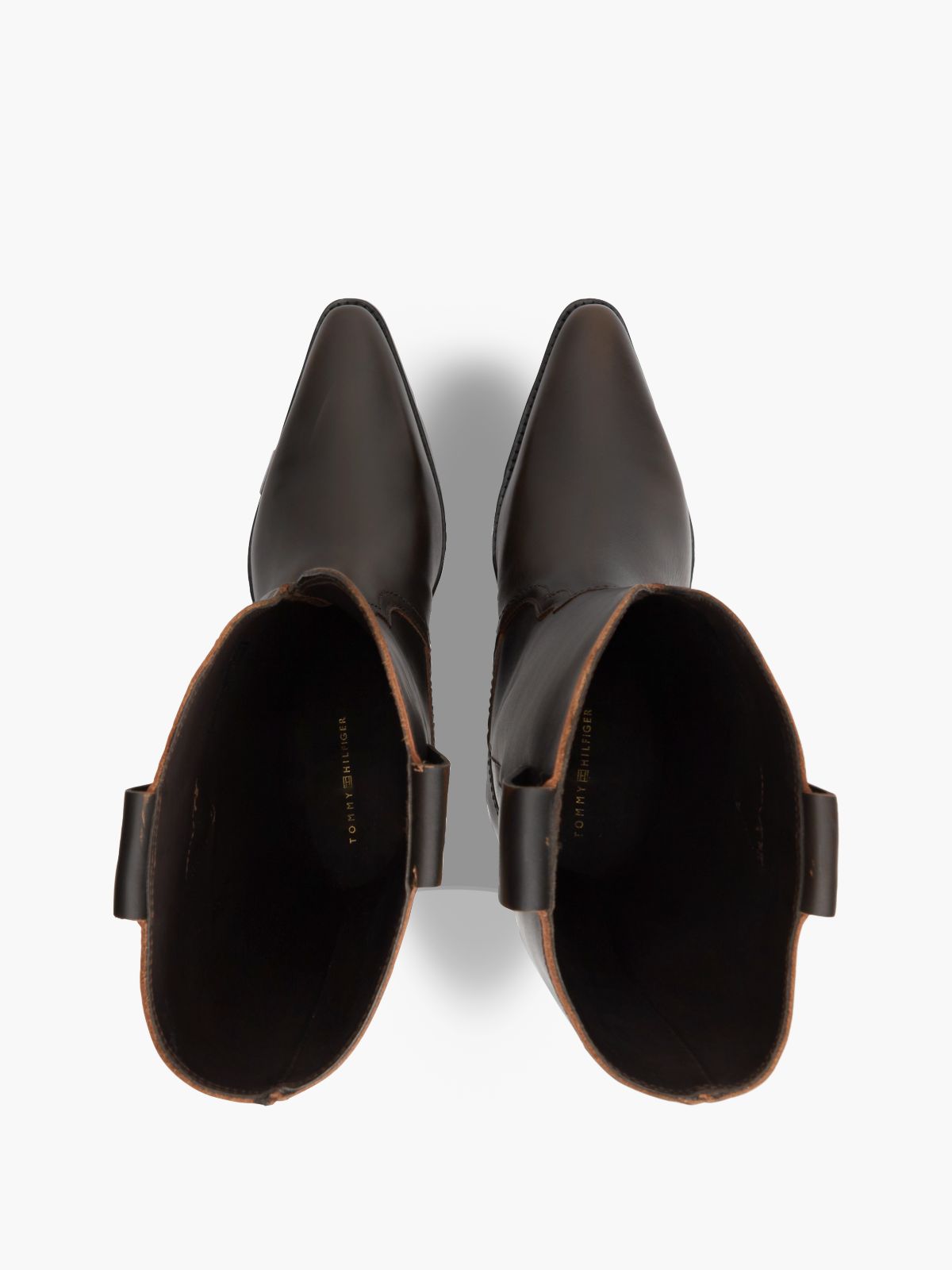 Leather Western Boot — Brushed Brown