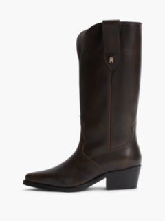 Leather Western Boot — Brushed Brown 7