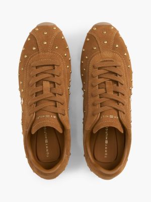 Женские кроссовки Tommy Hilfiger Studded Suede Ballet, цвет: Имбирный глиняный — фото 3