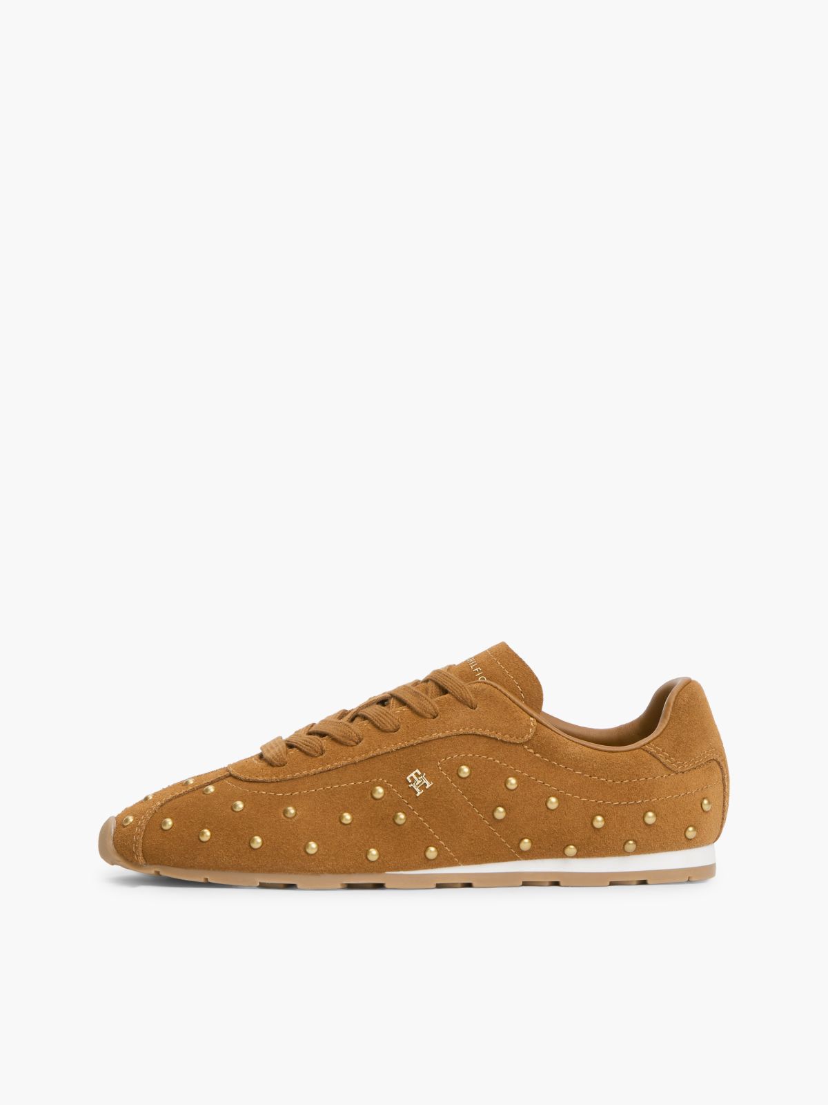 Studded Suede Ballet Sneaker — Ginger Clay