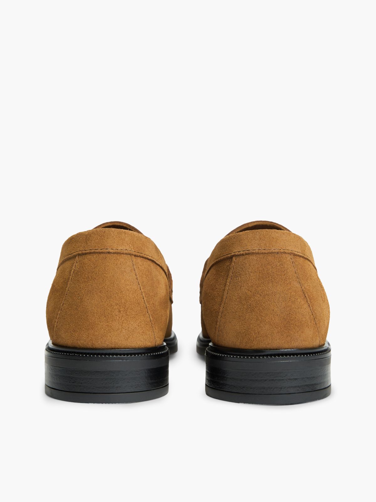 Chain-Link Fringe Suede Loafer — Ginger Clay