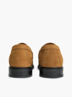 Chain-Link Fringe Suede Loafer — Ginger Clay 4