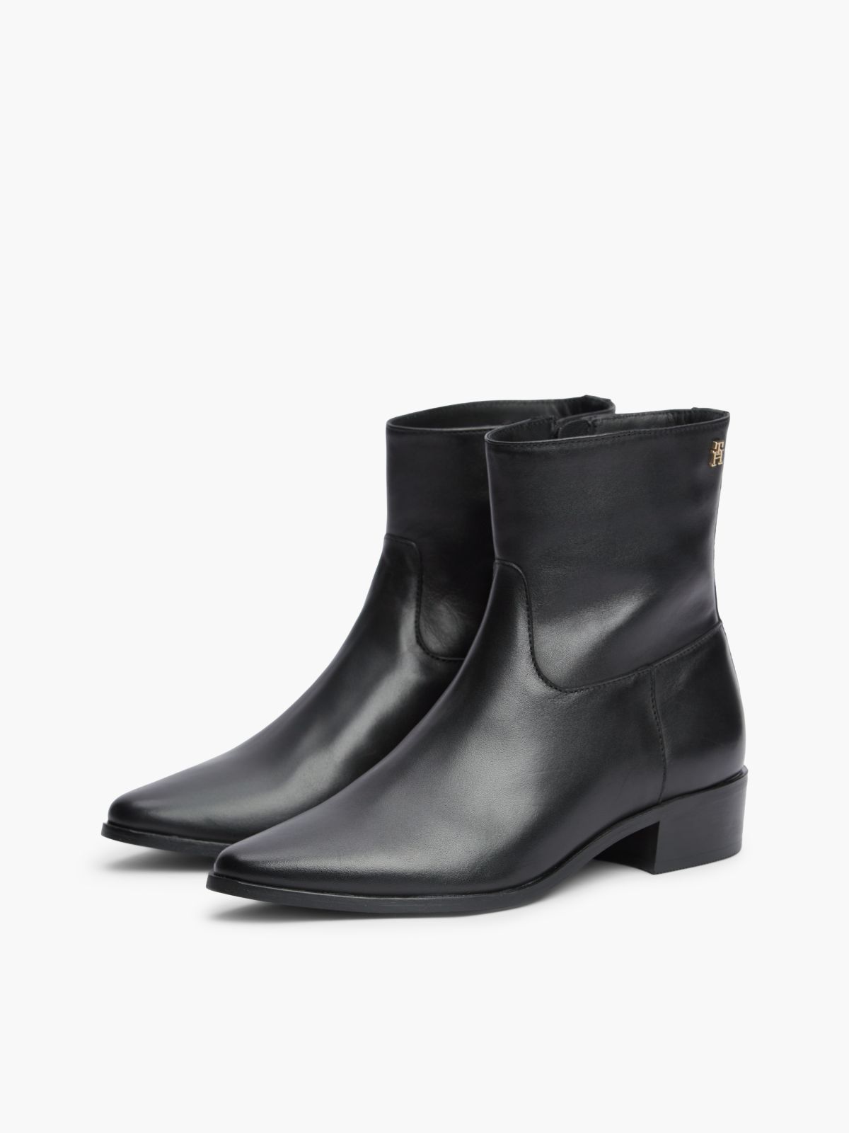 Leather Ankle Boot — Black
