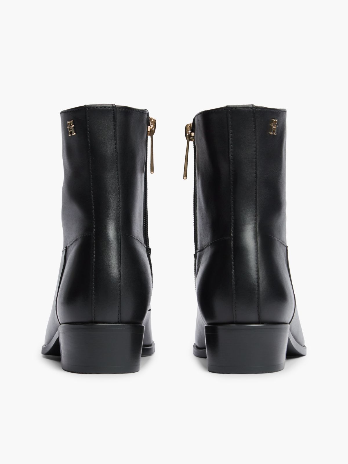 Leather Ankle Boot — Black