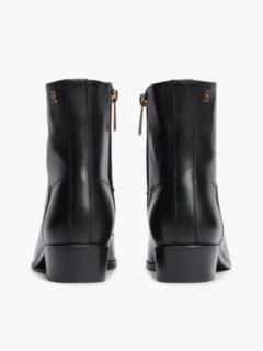 Leather Ankle Boot — Black 4