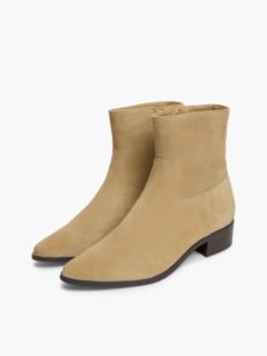 Suede Ankle Boot — Safari Canvas 2
