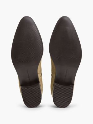 Женские ботинки Tommy Hilfiger Suede Ankle Boot, цвет: Песочный холщовый — фото 5