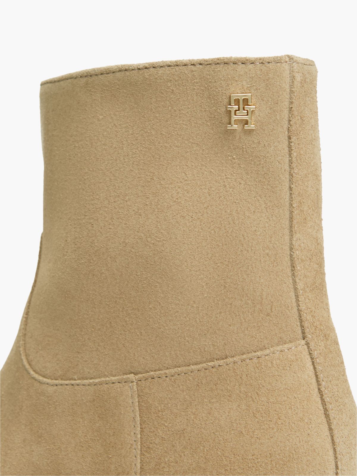 Suede Ankle Boot — Safari Canvas