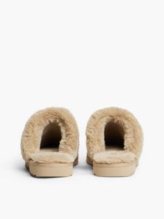 Suede & Faux Fur House Slipper — Horseradish 4
