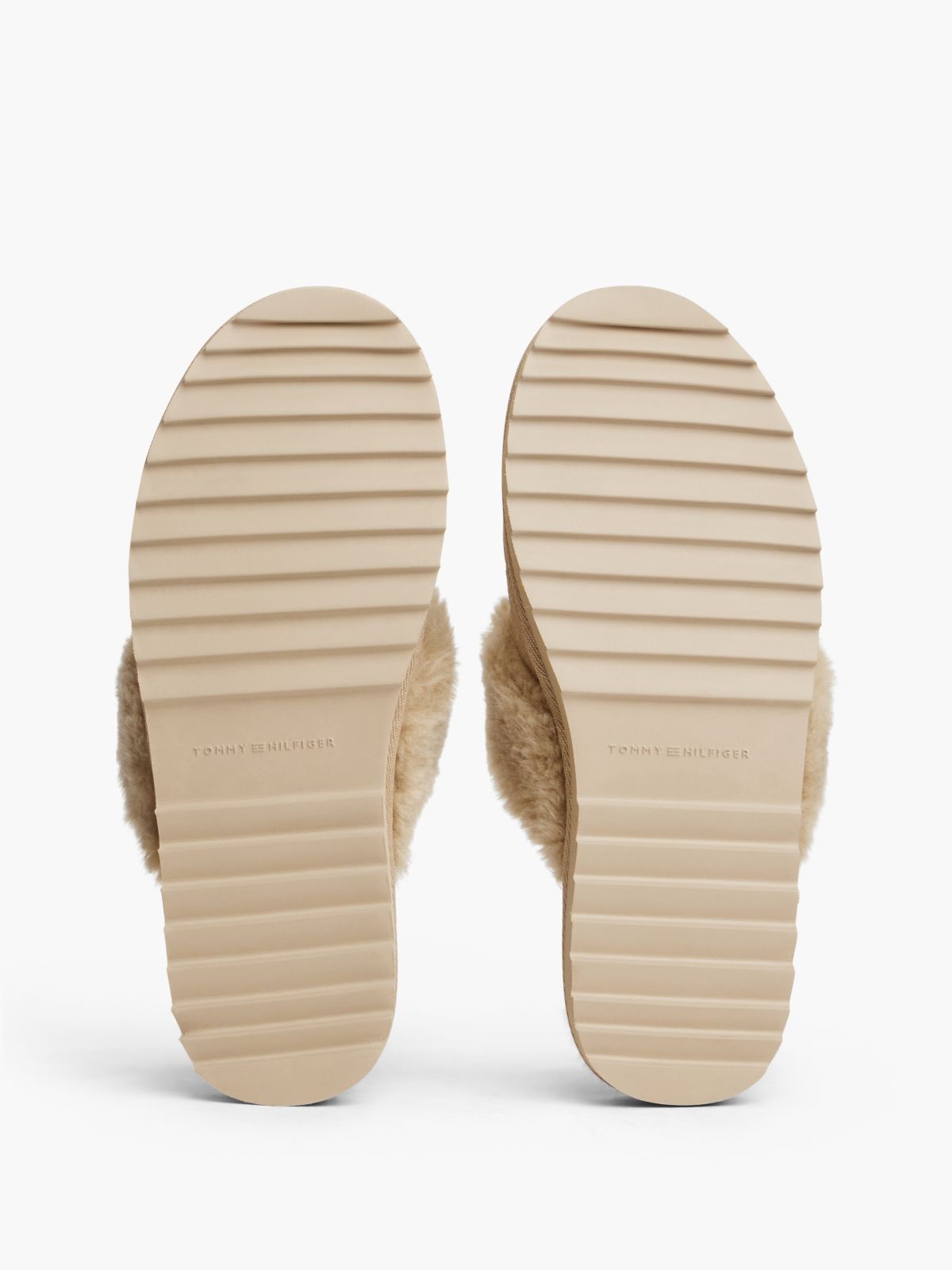 Suede & Faux Fur House Slipper — Horseradish