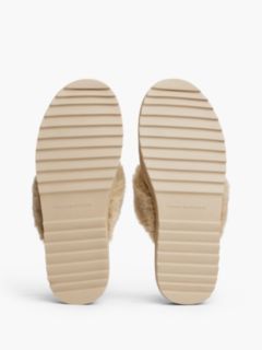 Suede & Faux Fur House Slipper — Horseradish 5
