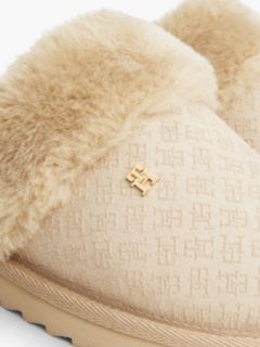 Suede & Faux Fur House Slipper — Horseradish 6