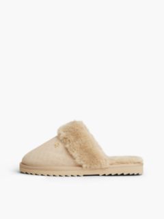 Suede & Faux Fur House Slipper — Horseradish 7