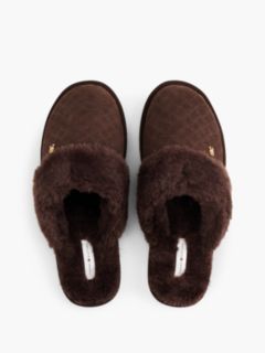 Suede & Faux Fur House Slipper — Fondant Brown 3