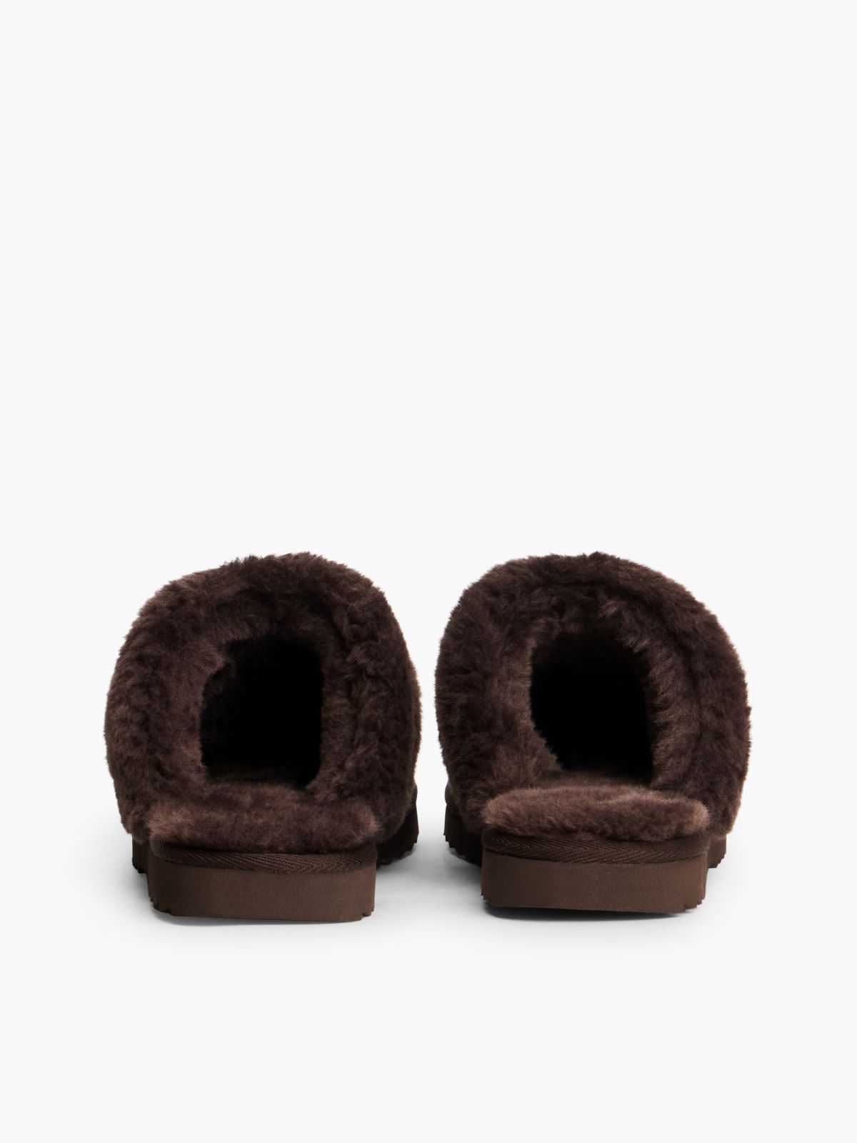 Suede & Faux Fur House Slipper — Fondant Brown