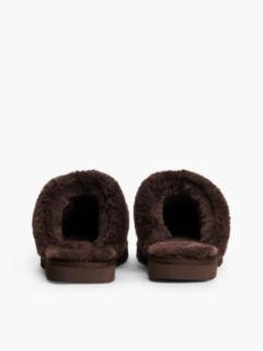 Suede & Faux Fur House Slipper — Fondant Brown 4