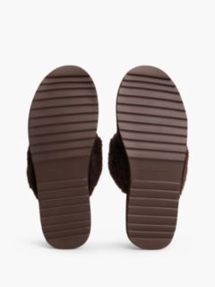 Suede & Faux Fur House Slipper — Fondant Brown 5