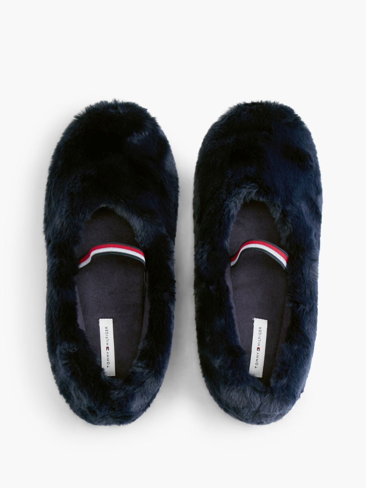 Faux Fur Mary Jane House Slipper — Space Blue