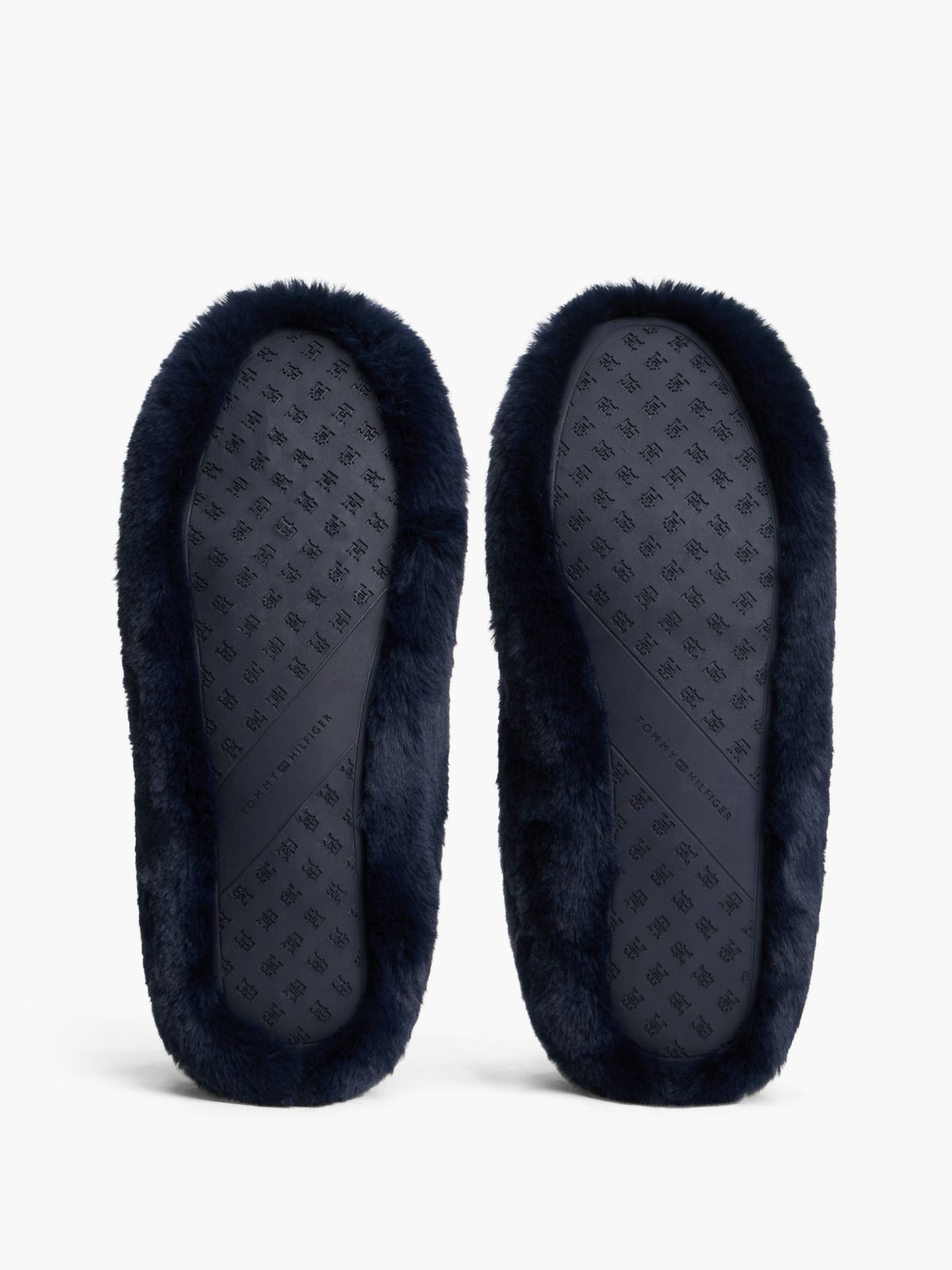 Faux Fur Mary Jane House Slipper — Space Blue