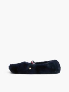 Faux Fur Mary Jane House Slipper — Space Blue 7