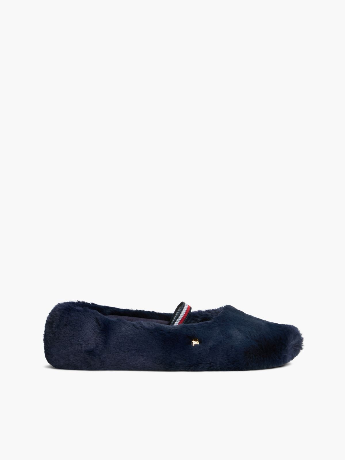 Faux Fur Mary Jane House Slipper — Space Blue