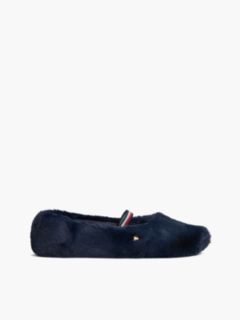 Faux Fur Mary Jane House Slipper — Space Blue 1