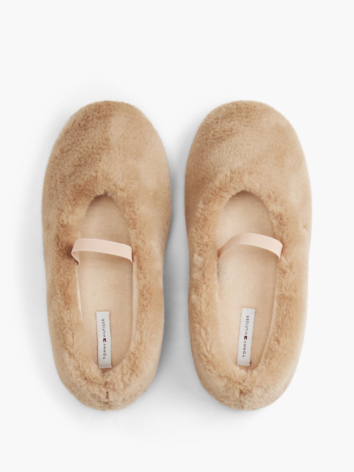 Faux Fur Mary Jane House Slipper — Misty Blush