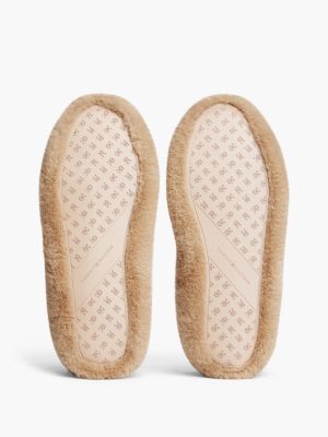 Женские тапочки Tommy Hilfiger Faux Fur Mary Jane House Slipper, цвет: Пудровый — фото 5