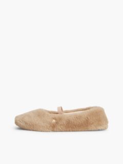 Faux Fur Mary Jane House Slipper — Misty Blush 7