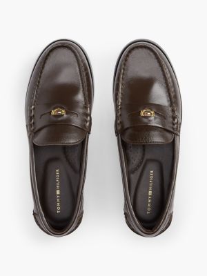 Женские туфли Tommy Hilfiger Classic Leather Penny Loafer, цвет: Коричневый — фото 3