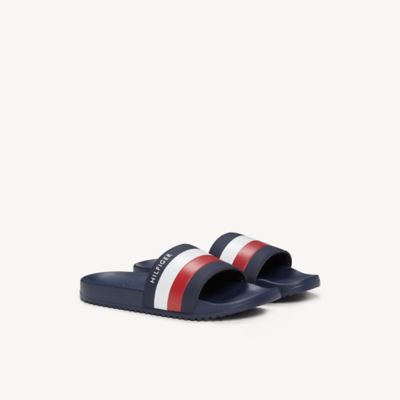 rose gold tommy sliders