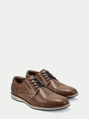 tommy hilfiger brown dress shoes