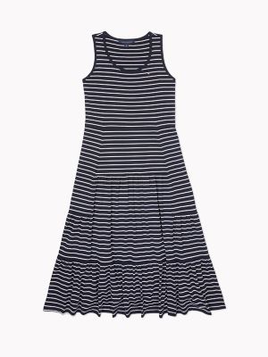 tommy hilfiger tiered maxi dress