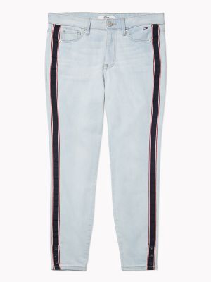 skinny fit cropped jeans