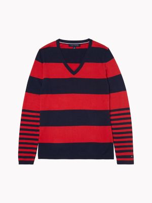 hilfiger striped sweater