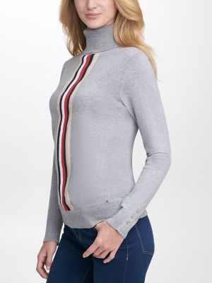 tommy hilfiger striped turtleneck