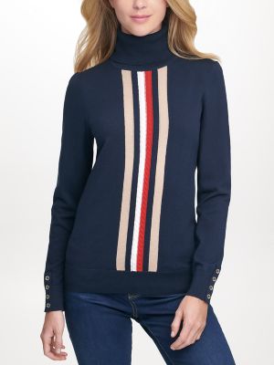 ESSENTIAL SIGNATURE STRIPE TURTLENECK