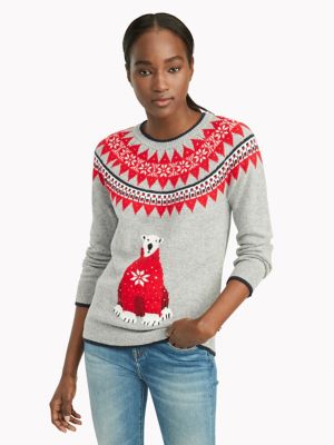 tommy hilfiger bear jumper