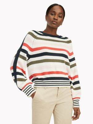 tommy hilfiger striped sweater women's