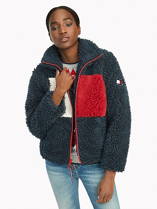 driver code Inaccessible Flag Sherpa Jacket | Tommy Hilfiger