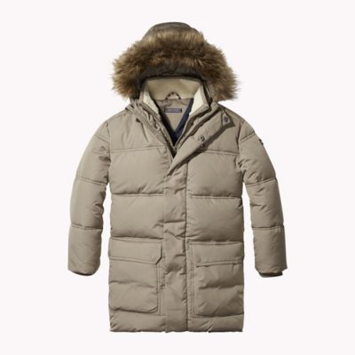 tommy hilfiger khaki parka