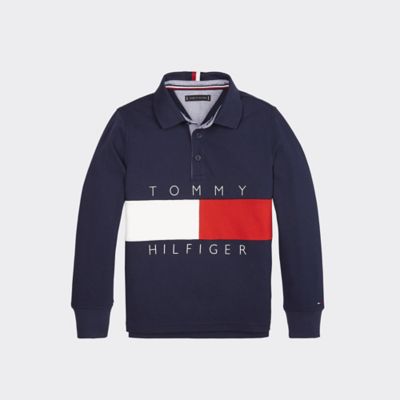 Kids Flag Long Sleeve Polo | Tommy Hilfiger