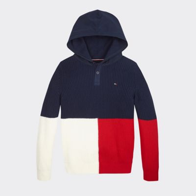 hilfiger colorblock hoodie