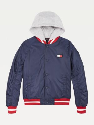 tommy jeans hooded bomber jacket