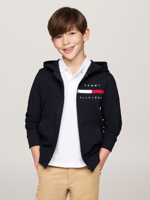 Kids' Flag Stripe Zip Hoodie | Tommy Hilfiger