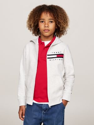 KIDS TOMMY orders HILFIGER FLAG HOODIE SWEATSHIRT FULL ZIPPER SIZE 8